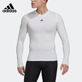 阿迪达斯（adidas） 紧身衣男2024冬季新款运动高弹衣篮球跑步训练服健身长袖上衣 HJ9926 M
