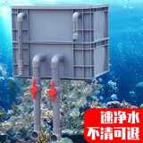 茨格曼鱼缸庭院鱼池过滤系统水族沼泽过滤周转箱过滤器循环滴流盒上置 # 大号2层【不含水泵滤材需另外购买】 *