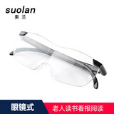 索兰（suolan）头戴式眼镜放大镜高倍高清双目老年人学生读书看报阅读眼镜式1000