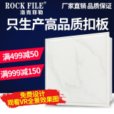 洛克菲勒（ROCK FILE）集成吊顶铝扣板厨房卫生间客厅餐厅天花板x300阳台吊顶材料x30 黑云石 0.6MM加厚