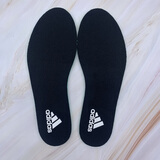 适配A·didas阿·迪达斯运动防臭减震透气原装男女通用吸汗软底鞋垫 黑色（平垫1双装） 41