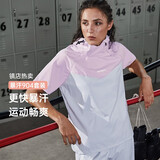 HOTSUIT 后秀暴汗服男款夏季运动套装男女同款健身服跑步服轻薄降体服 温兰/空灵灰-女款短款 M