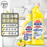花王（KAO）浴室马桶清洁剂 洁厕灵 瓷砖清洁剂 组合装柠檬香500ml*2