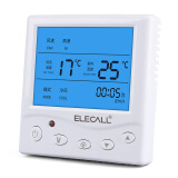 伊莱科（ELECALL）EK8803FB 中央空调液晶温控器 面板控制器 空调控制面板风机通用 不带遥控功能