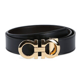 菲拉格慕（Ferragamo） 腰带男士休闲商务正装皮带【带宽约3.5cm/可裁剪】 675542 586940/金头 115码【适合3尺5以内腰围】
