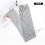 岚斯苧莫代尔打底裤女外穿薄款九分2024韩版好看秋裤女内穿紧身高腰 灰色 均码