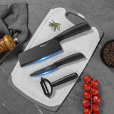 拜格陶瓷刀具家用厨房切菜刀切肉刀切片刀水果刀瓜刨菜板组合套装