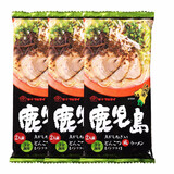 玛尔泰 3包装 日本进口九州日式拉面熊本蒜香豚骨浓汤面方便面速食面条 鹿儿岛葱香浓汤*3包