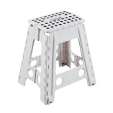 宜瑞思 塑料折叠凳子加厚便携式手提小板凳马扎浴室凳户外休闲板凳 象牙白（45厘米高）