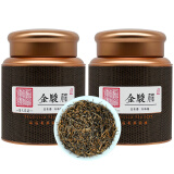 張大花記 金骏眉 红茶 新茶 蜜香型 福建红茶 精美罐装 黑罐金骏眉 500克 * 2罐