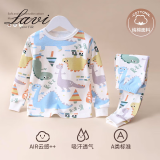 Lavi【200g重磅】儿童卡通秋衣裤2件套秋季新品家居服套装秋季男童女1 恐龙世界 130【尺码偏小，建议拍大一码】