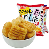 盼盼鸡味块 105g*6包零食大礼包麦香番茄膨化食品休闲零食 （烧烤+麦香+墨西哥）各1包