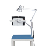 云之爵抬头看书架阅读架读书架懒人书架悬臂升降看书神器儿童立式桌面书支架考研读书阅读看书支架可调节书夹 桌面旗舰款（带遥控灯）