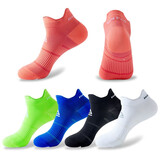 欣诺凡运动袜男女士专业跑步袜篮球袜春秋透气夏季薄款短袜马拉松袜子 颜色随机【三双装】 (指定颜色请备注)