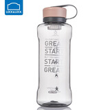 乐扣乐扣（LOCK&LOCK） 大容量水杯超大便携手提塑料水壶运动男士夏季户外泡茶 橘红色 1900ml