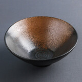 一淘一陶 日式餐具面碗家用拉面碗陶瓷斗笠喇叭碗单个饭碗面条泡面碗商用大号汤碗微波炉烤箱适用 JD-窑变9英寸面碗蝶黄1个