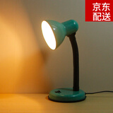 苏墨白炽灯台灯老式台灯白炽灯台灯钨丝老式灯泡眼学习学生工作办公 203绿色+25瓦钨丝灯泡