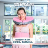 水之梦 大人游泳圈成人脖圈 男女儿童浮圈戏水 免充气学游泳装备泳圈 L码粉红色（腰带+脖圈）