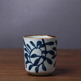 和风四季 日式釉下彩陶瓷手绘茶具功夫茶壶提梁茶壶茶具养生壶套装茶杯 钩藤茶杯(130ml)单个