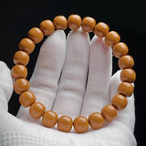 彩荷猴头正圆雕刻老型桶珠手捻核桃手串单圈文玩男女士佛珠手串链 【小馒头料】猴头老型桶10mm