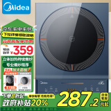 美的（Midea）电磁炉电陶炉 家用2200W大功率 匀火加热 爆炒火锅炉 九档火力 智能定时 以旧换新MC-CLC2266