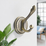 鹰盾鹰盾 墙壁挂衣钩浴室挂钩衣柜挂钩门后挂衣架衣帽钩厨卫浴室挂件 仿古青古铜