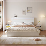 林氏家居床双人床1.5米高箱储物床现代简约榻榻米床收纳单人床家具JH4A 拱形架|JH4A高箱床+床头柜*2 1500mm*2000mm