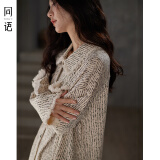 同语春秋新款睡衣女柔软棉长袖开衫家居服女士时尚可外穿宽松套装礼物 女士-Z3174 M
