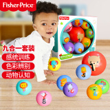 费雪(Fisher Price)儿童玩具球 婴幼儿训练数字认知球九合一套装（内含9个球）F0907生日礼物礼品