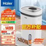 海尔（haier）除湿机/抽湿机  家用除湿机轻音吸湿器干衣净化抽湿器去湿防潮干燥机地下室别墅专用大面积除湿 40L/天 整屋除湿【适用120-140㎡】