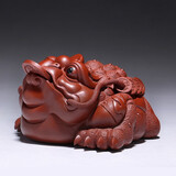 金镶玉王仁兵老师手工作品三足金蟾茶宠茶台摆件宜兴紫砂茶桌功夫茶具 王仁兵招财进宝金蟾