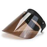 HTBT春夏季骑行电动车摩托车防晒遮阳空顶帽挡风透气面罩挡蚊虫户外出行帽子 黑色