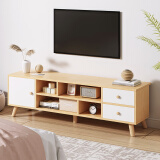 宜造（YIZAO）电视柜落地2024最新款小户型家用现代简约客厅电视柜茶几组合柜 田园橡木色+暖白色120cm