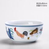 唐丰鸡缸杯家用个性主人杯仿古功夫茶品茗杯复古日式茶碗个人杯 鸡缸单杯(大)