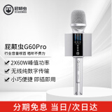 屁颠虫（Hifier）G60pro 无线蓝牙话筒音响一体麦克风直播声卡全民K歌手机抖音手持户外车载汽车电视 银色标配