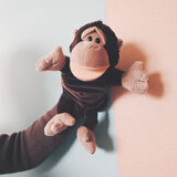 IGNATIUS动物手套手偶张嘴可爱毛绒玩具宝宝早教布娃娃幼儿园儿童生日礼物 猩猩 30cm