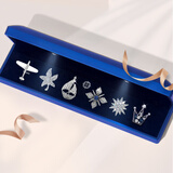 缔晶胸针男士帆船西装胸章外套西服胸花简约时尚配饰生日礼物送男友