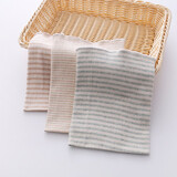 【3条装】婴儿护肚围纯棉宝宝护肚子神器防着凉四季通用新生儿裹腹肚围护肚脐夏季薄款儿童肚兜春秋冬季保暖 3条双层（绿条+咖条+三色） 大号24*17cm-建议6月-3岁宝宝