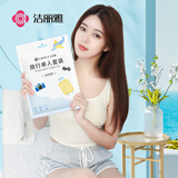 洁丽雅一次性床单被罩酒店隔脏旅行被套差旅床上用品单人三件套装-印花