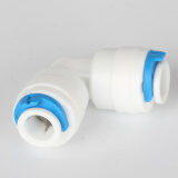 净水器水管配件等径直接弯头内外丝快接三通隔板接头压力桶快接球阀水质检测笔 2分快插弯头