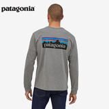 巴塔哥尼亚（Patagonia）男士混纺棉轻便logo潮流圆领长袖T恤卫衣L/S P-6 Logo 38518 GLH M