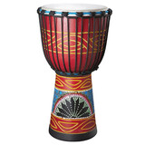 前谷非洲鼓儿童手鼓成人初学入门山羊皮丽江手鼓打击乐器 锦瑟云海 大8