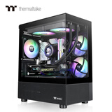 Thermaltake（Tt）钢影 透S240 海景房机箱 电脑主机 黑色（M-ATX主板/支持240水冷/270°全景/7风扇位/4080显卡）