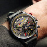 AVI-8飞行员石英手表男英国航空军表夜光防水电子腕表情人节礼物送男友 AV-4056-03