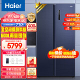 海尔（Haier）600升全空间保鲜科技变频一级能效无霜对开双开门家用电冰箱净味BCD-600WGHSS19B8U1超大容量