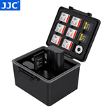JJC 相机电池盒 收纳保护 适用于佳能LP-E6NH尼康EN-EL15C富士NP-W235索尼NP-FZ100 SD/TF卡 储存卡包 JBC-BAT6