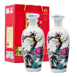 泓誉山西泓誉清香型白酒53度600ml*2瓶 景德镇陶瓷礼盒装 喜上眉梢2瓶礼盒装
