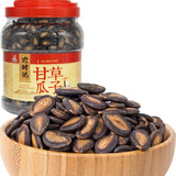 百联 黑瓜子西瓜子桶装瓜子 坚果炒货 年货 休闲零食 送礼 甘草味颗粒大 850g