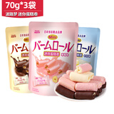 波路梦 迷你蛋糕卷 下午茶零食 3口味迷你蛋糕卷各1袋