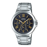 卡西欧（CASIO） 卡西欧(CASIO)手表商务男士运动防水三眼指针时尚石英腕表送男友 MTP-V300D-1A2